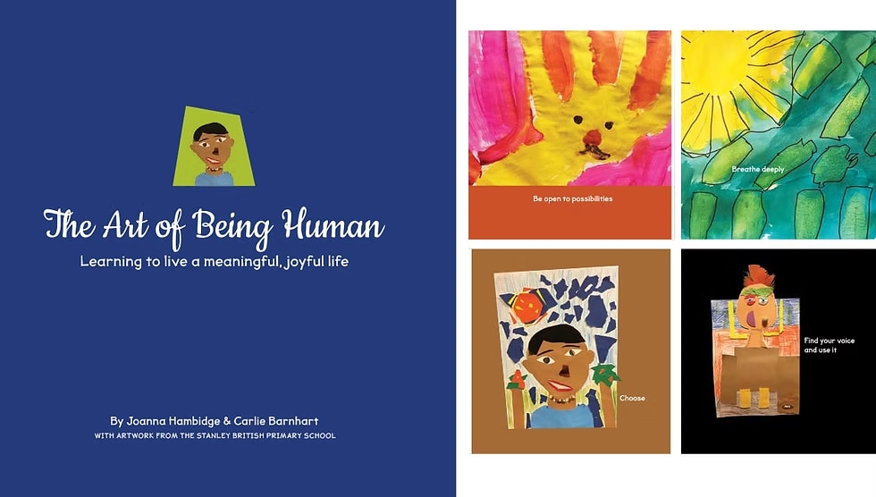 The Art of Being Human book spreads