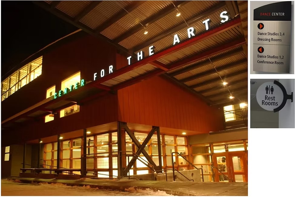 Center for the Arts Jackson Wyoming wayfinding